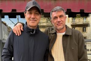 昔日的叹息之墙！内斯塔晒照与马尔蒂尼见面，还是那么帅