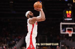 火箭今日战76人 奥科吉进入首发 伊森&谢泼德替补席待命