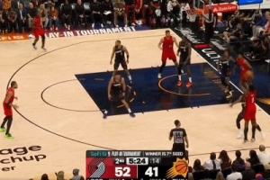 乘胜追击！格兰特三分穿针轰停对手 开拓者领先太阳14分