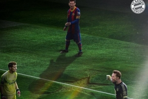 拜仁官方晒图:诺伊尔为单一球队欧冠首发137次升第2,已超越梅西