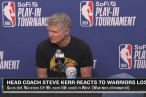 【完整版】科尔：很荣幸能执教库里追梦等球员 我不想离开他们