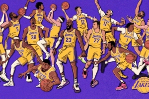 湖人官推晒全员漫画海报预热季后赛：冲锋时刻到了