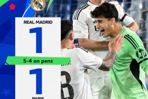 皇马新卡西！19岁纳瓦罗6扑救+3扑点 青年欧冠皇马淘汰巴黎进决赛