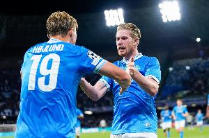 意天空预测那不勒斯vs拉齐奥首发：德布劳内领衔，麦克托米奈首发